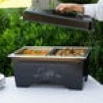 Sterno Full Size ChalkBoard Fold-Away WindGuard Chafer with Black Matte Finish, Two 1/2 Size Pans, and Lid Sterno Full Size ChalkBoard Fold-Away WindGuard Chafer with Black Matte Finish, Two 1/2 Size Pans, and Lid