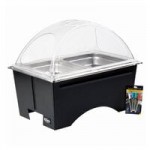 Sterno Full Size ChalkBoard Fold-Away WindGuard Chafer with Black Matte Finish, Two 1/2 Size Pans, and Lid Sterno Full Size ChalkBoard Fold-Away WindGuard Chafer with Black Matte Finish, Two 1/2 Size Pans, and Lid