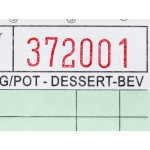Choice 1 Part Green and White Guest Check - 10/Pack