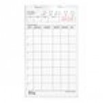 Choice 1 Part Green and White Guest Check - 10/Pack