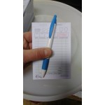 Choice 1 Part Green and White Guest Check - 10/Pack