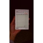 Choice 1 Part Green and White Guest Check - 10/Pack