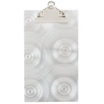 Menu Solutions CLIPCHECK-AL-SWIRL Alumitique Single Panel Aluminum Clipboard Menu / Check Presenter with Swirl Finish - 5