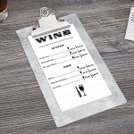 Menu Solutions CLIPCHECK-AL-SWIRL Alumitique Single Panel Aluminum Clipboard Menu / Check Presenter with Swirl Finish - 5