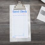 Menu Solutions CLIPCHECK-AL-SWIRL Alumitique Single Panel Aluminum Clipboard Menu / Check Presenter with Swirl Finish - 5