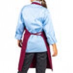 Uncommon Chef 3004 Burgundy Customizable Poly-Cotton Twill Bib Apron with 3 Pockets - 34 Uncommon Chef 3004 Burgundy Customizable Poly-Cotton Twill Bib Apron with 3 Pockets - 34