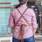 Acopa Hazleton Mocha Cross-Back Replacement Straps - 2/Pack