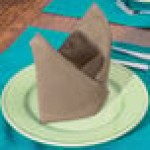 Intedge Beige 65/35 Polycotton Blend Cloth Napkins, 20 Intedge Beige 65/35 Polycotton Blend Cloth Napkins, 20