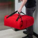 Cambro GBPP318521 Customizable Insulated Red Premium Pizza Delivery GoBag® - Holds up to (3) 18