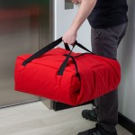 Cambro GBPP318521 Customizable Insulated Red Premium Pizza Delivery GoBag® - Holds up to (3) 18