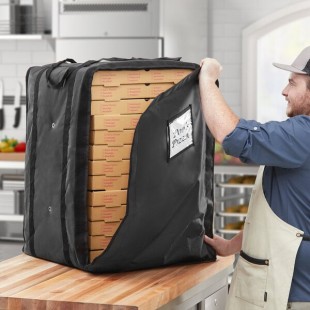 CaterGator Dash Insulated Pizza Delivery Bag Black Soft-Sided Heavy-Duty Nylon 21 5/8 CaterGator Dash Insulated Pizza Delivery Bag Black Soft-Sided Heavy-Duty Nylon 21 5/8