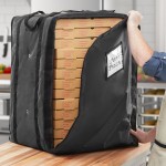 CaterGator Dash Insulated Pizza Delivery Bag Black Soft-Sided Heavy-Duty Nylon 21 5/8 CaterGator Dash Insulated Pizza Delivery Bag Black Soft-Sided Heavy-Duty Nylon 21 5/8