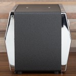 Vollrath 6516-06 Two Sided Tabletop Fullfold Napkin Dispenser with Chrome Faceplate - Black