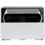 Vollrath 6516-06 Two Sided Tabletop Fullfold Napkin Dispenser with Chrome Faceplate - Black