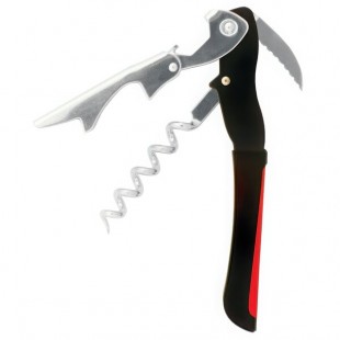 Farfalli Gulliver Double-Step Waiter's Corkscrew with Burgundy Inset Handle 3132-03