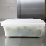 Rubbermaid® FG350900WHT White Polyethylene Food Storage Box - 18