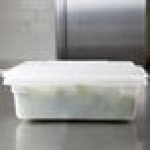 Rubbermaid® FG350900WHT White Polyethylene Food Storage Box - 18