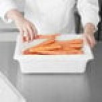 Rubbermaid® FG350900WHT White Polyethylene Food Storage Box - 18