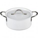 Bon Chef Country French X 3.3 Qt. Ombre White Sauce Pot with Cover 73301-OM-W