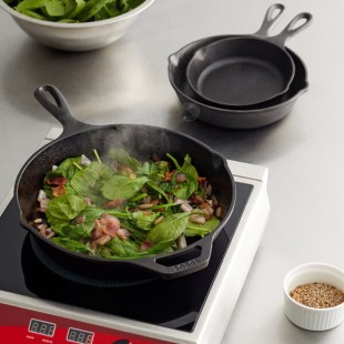 Lodge 3-Piece Pre-Seasoned Cast Iron Skillet Set - Includes 6 1/2 Lodge 3-Piece Pre-Seasoned Cast Iron Skillet Set - Includes 6 1/2
