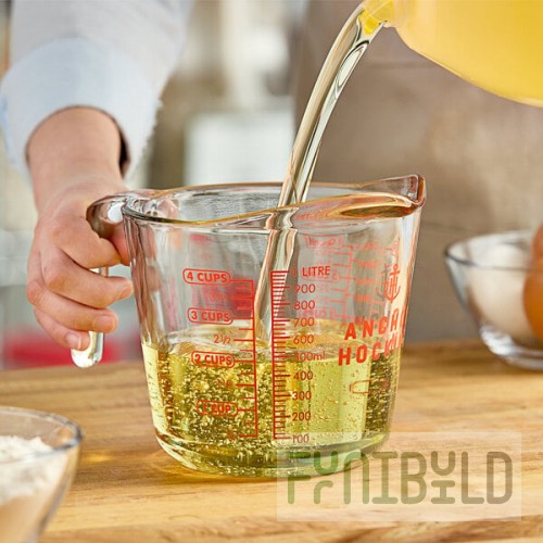 Anchor Hocking 55178AHG17 32 oz. Clear Glass Measuring Cup