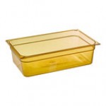 Carlisle 10402B03 StorPlus Full Size Black High Heat Plastic Food Pan - 6 Carlisle 10402B03 StorPlus Full Size Black High Heat Plastic Food Pan - 6
