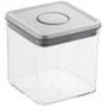 OXO Good Grips 2.8 Qt. Clear Square SAN Plastic Food Storage Container with Stainless Steel POP Lid