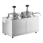 Carnival King RWS35DBL Double 3.5 Qt. Warmer with Pumps - 120V, 1100W Carnival King RWS35DBL Double 3.5 Qt. Warmer with Pumps - 120V, 1100W