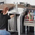 Beverage-Air DZ24HC-1-S Double Tap Dual Zone Kegerator Beer Dispenser - Stainless Steel, (4) 1/6 Keg Capacity