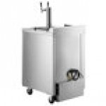 Beverage-Air DZ24HC-1-S Double Tap Dual Zone Kegerator Beer Dispenser - Stainless Steel, (4) 1/6 Keg Capacity