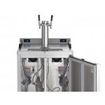 Beverage-Air DZ24HC-1-S Double Tap Dual Zone Kegerator Beer Dispenser - Stainless Steel, (4) 1/6 Keg Capacity