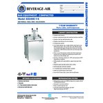 Beverage-Air DZ24HC-1-S Double Tap Dual Zone Kegerator Beer Dispenser - Stainless Steel, (4) 1/6 Keg Capacity