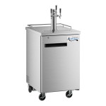 Avantco UDD-1-HC-S Triple Tap Kegerator Beer Dispenser - Stainless Steel, (1) 1/2 Keg Capacity