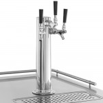 Avantco UDD-1-HC-S Triple Tap Kegerator Beer Dispenser - Stainless Steel, (1) 1/2 Keg Capacity