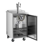 Avantco UDD-1-HC-S Triple Tap Kegerator Beer Dispenser - Stainless Steel, (1) 1/2 Keg Capacity