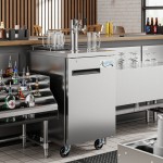 Avantco UDD-1-HC-S Triple Tap Kegerator Beer Dispenser - Stainless Steel, (1) 1/2 Keg Capacity