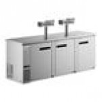 Avantco UDD-1-HC-S Triple Tap Kegerator Beer Dispenser - Stainless Steel, (1) 1/2 Keg Capacity