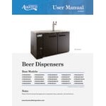 Avantco UDD-1-HC-S Triple Tap Kegerator Beer Dispenser - Stainless Steel, (1) 1/2 Keg Capacity