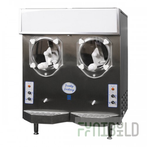 Frosty Factory 215R 2-1 24 Qt. Remote-Cooled Frozen Cocktail Machine Kit with 2 Double Cylinder Dispensers - 115V