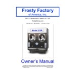 Frosty Factory 215R 2-1 24 Qt. Remote-Cooled Frozen Cocktail Machine Kit with 2 Double Cylinder Dispensers - 115V Frosty Factory 215R 2-1 24 Qt. Remote-Cooled Frozen Cocktail Machine Kit with 2 Double Cylinder Dispensers - 115V