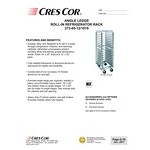 Cres Cor 273-65-12/1818 18 Pan End Load Roll-In Refrigerator Rack - Assembled