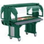 Cambro VBRHD6519 Green 6' Versa Food / Salad Bar with Heavy-Duty Casters Cambro VBRHD6519 Green 6' Versa Food / Salad Bar with Heavy-Duty Casters