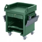 Cambro VBRHD6519 Green 6' Versa Food / Salad Bar with Heavy-Duty Casters Cambro VBRHD6519 Green 6' Versa Food / Salad Bar with Heavy-Duty Casters