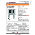 Southbend PCE75B/SD Platinum Series 5-Shelf Single Deck Full Size Deep Depth Electric Convection Oven - 208V, 1 Phase, 7.5 kW