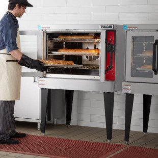Vulcan VC4GD-1 1D150K Natural Gas Single Deck Full Size Gas Convection Oven with Solid State Controls and Legs - 50,000 BTU Vulcan VC4GD-1 1D150K Natural Gas Single Deck Full Size Gas Convection Oven with Solid State Controls and Legs - 50,000 BTU