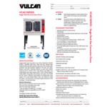 Vulcan VC4GD-1 1D150K Natural Gas Single Deck Full Size Gas Convection Oven with Solid State Controls and Legs - 50,000 BTU Vulcan VC4GD-1 1D150K Natural Gas Single Deck Full Size Gas Convection Oven with Solid State Controls and Legs - 50,000 BTU