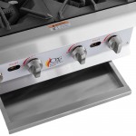 Cooking Performance Group R-CPG-24-NL 4 Burner Gas Countertop Range / Hot Plate - 88,000 BTU Cooking Performance Group R-CPG-24-NL 4 Burner Gas Countertop Range / Hot Plate - 88,000 BTU