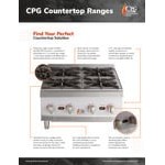 Cooking Performance Group R-CPG-24-NL 4 Burner Gas Countertop Range / Hot Plate - 88,000 BTU Cooking Performance Group R-CPG-24-NL 4 Burner Gas Countertop Range / Hot Plate - 88,000 BTU