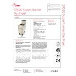 Dean by Frymaster SR52G Natural Gas Super Runner Floor Fryer 35-50 lb.