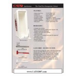 Badger Advantage ADV-10 10 lb. Dry Chemical Untagged Rechargeable Fire Extinguisher, Cato Chief White Plastic Cabinet with Hammer, and Adhesive Label